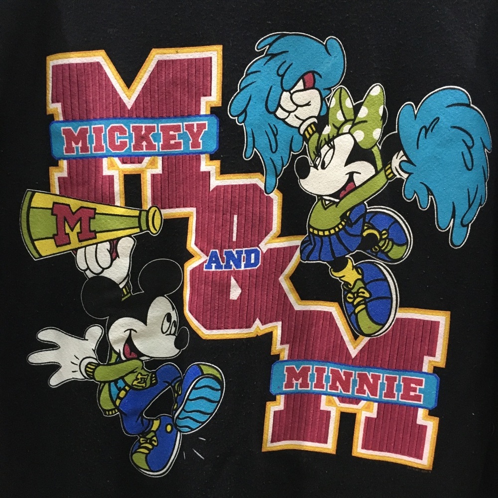 Vintage Disney Minnie and Mickey Crew Neck Sweater